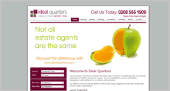 Desktop Screenshot of idealquarters.com